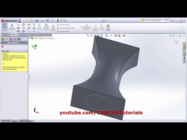 فیلم آموزشی: SolidWorks Lofted Boss Base | SolidWorks Loft Cut | نحوه استفاده از Loft در SolidWorks، Guide Curves با زیرنویس فارسی