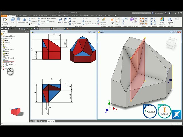 فیلم آموزشی: ابزار تقسیم | Autodesk Inventor با زیرنویس فارسی