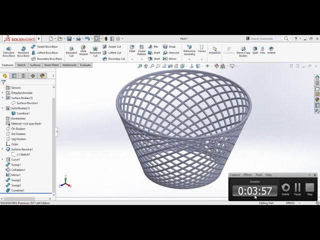 فیلم آموزشی: سبد نمایه دایره ای SolidWorks