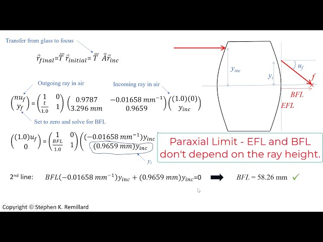 فیلم آموزشی: ردیابی پرتوهای پاراکسیال با استفاده از ماتریس ها با مثال MATLAB، PHYS 352 با زیرنویس فارسی