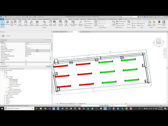 فیلم آموزشی: Revit انتخاب و تغییر رنگ عناصر با زیرنویس فارسی