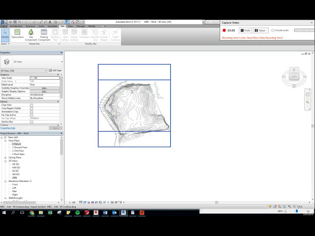 فیلم آموزشی: Autocad 2d Contours to 3d Conversion for Revit Import