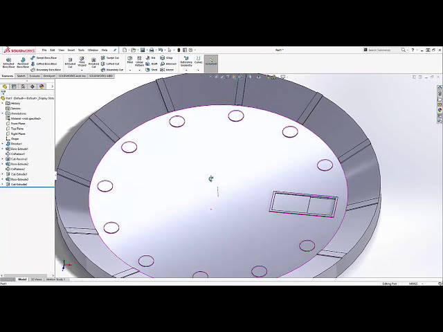 فیلم آموزشی: آموزش SOLIDWORKS| چگونه یک واچ فیس بسازیم