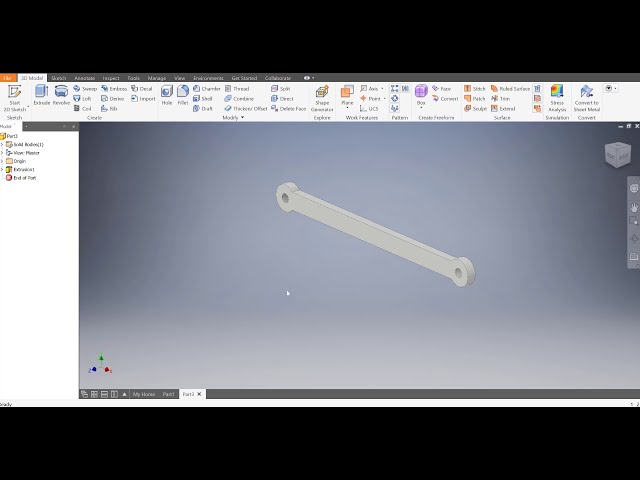 فیلم آموزشی: Autodesk Inventor 2019 - بازوی پیوند - پروژه قطار - آموزش مبتدی با زیرنویس فارسی