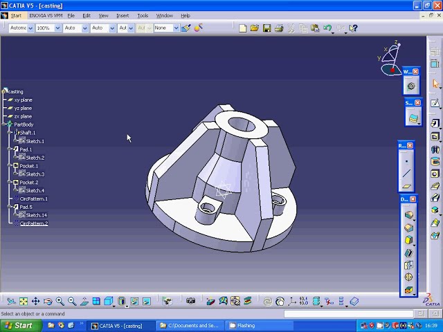 فیلم آموزشی: ریخته گری catia v5