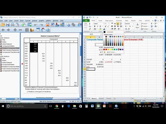 فیلم آموزشی: محاسبه قابلیت اطمینان ترکیبی (CR) و میانگین واریانس استخراج شده (AVE) با استفاده از SPSS و Excel