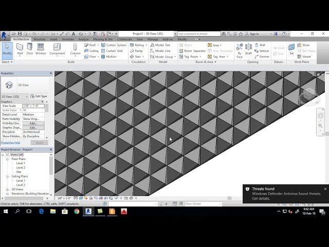 فیلم آموزشی: الگوی دیوار پرده ای را در خانواده Revit ایجاد کنید