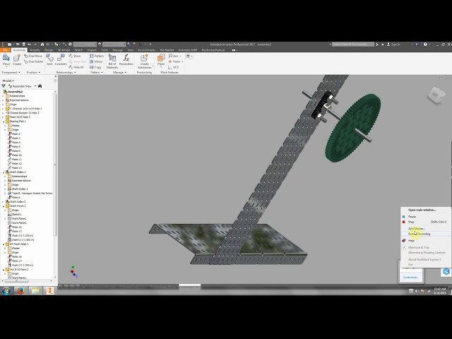 فیلم آموزشی: Autodesk Inventor 2017 :17: با استفاده از قطعات Vex با هم ترکیب کنید و وارد کنید با زیرنویس فارسی