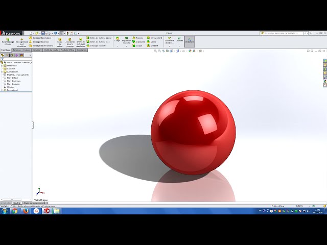 فیلم آموزشی: سنگ مرمر (توپ یا توپ) در SolidWorks 2014 [و تغییر رنگ آن] با زیرنویس فارسی