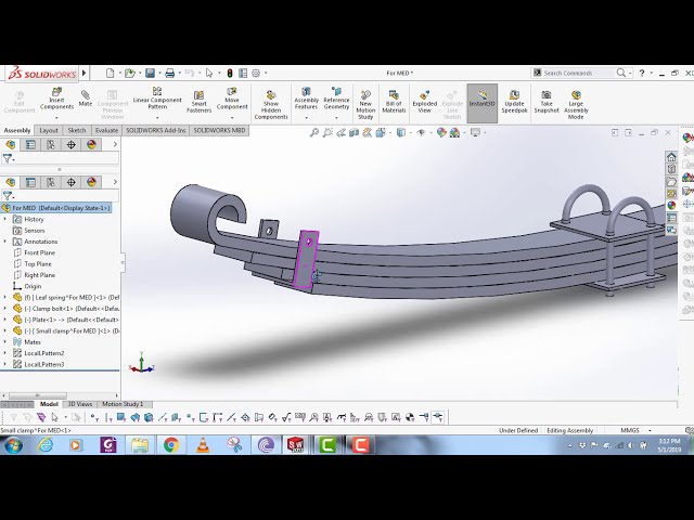 فیلم آموزشی: آموزش Solidworks: نحوه طراحی فنر برگ/تخت با زیرنویس فارسی