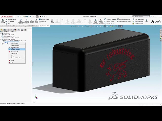 فیلم آموزشی: دوربین SOLIDWORKS - حکاکی