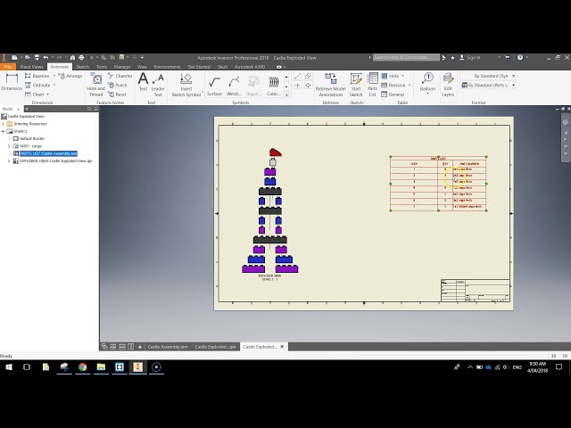 فیلم آموزشی: آموزش Autodesk Inventor - نمای انفجاری با لیست قطعات با زیرنویس فارسی