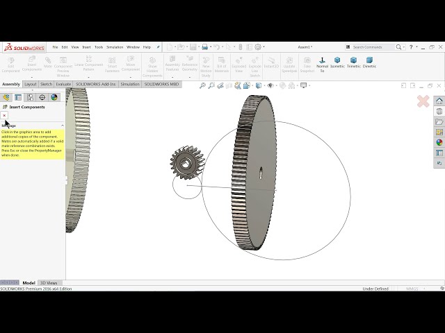 فیلم آموزشی: آموزش سالیدورکس Spur Gear Assembly & Animation