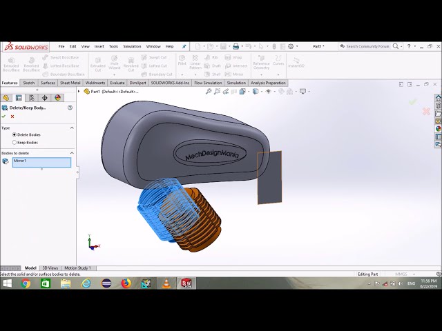 فیلم آموزشی: نحوه طراحی دوچرخه در solidworks قسمت 1.