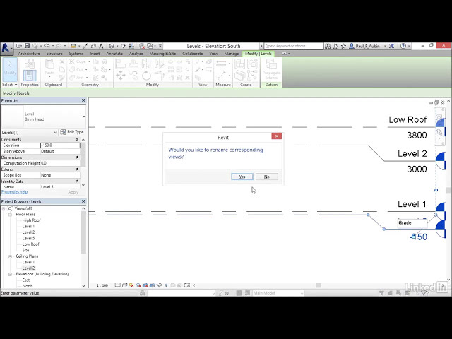 فیلم آموزشی: 9) افزودن سطوح (REVIT 2017) با زیرنویس فارسی