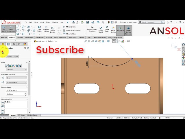 فیلم آموزشی: تمرین تمرینی Solidworks 21 | براکت زاویه