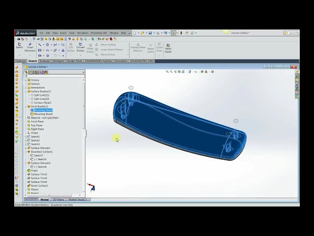فیلم آموزشی: کنترل از راه دور SolidWorks Surface