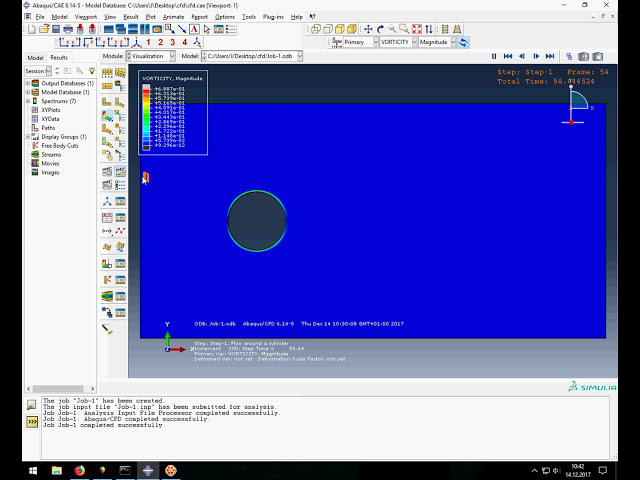 فیلم آموزشی: آموزش Abaqus CAE، جریان در اطراف یک استوانه دایره ای صلب
