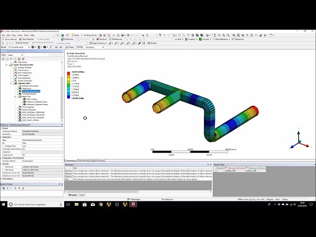 فیلم آموزشی: آموزش میز کار ANSYS - تحلیل تنش لوله - مدلسازی تیر