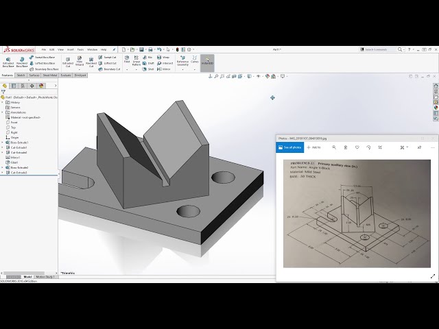 فیلم آموزشی: آموزش SolidWorks: Angle V Block با زیرنویس فارسی