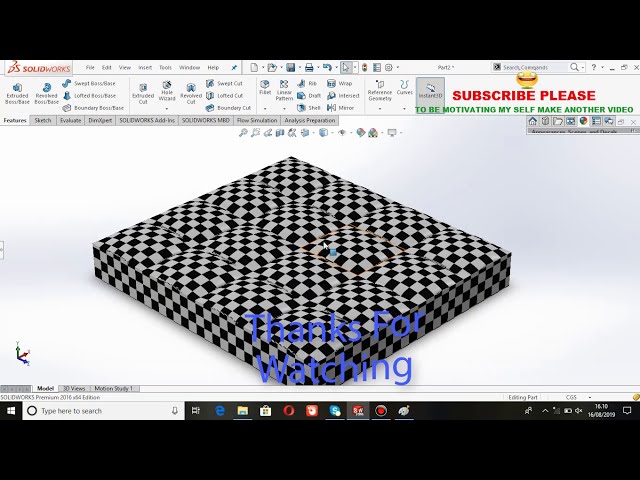 فیلم آموزشی: طراحی تشک تخت با نرم افزار SolidWorks