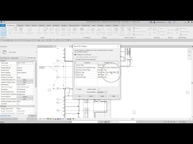 فیلم آموزشی: درس 36 معماری REVIT 2022: اتاق‌ها و برچسب‌های اتاق را اضافه کنید با زیرنویس فارسی