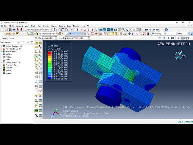 فیلم آموزشی: Abaqus Tutorial 2 (Basic): Pin/Lug Assembly