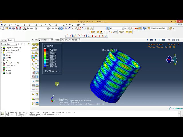 فیلم آموزشی: فیلم های آموزشی Abaqus - تحلیل کمانش سیلندر در آباکوس