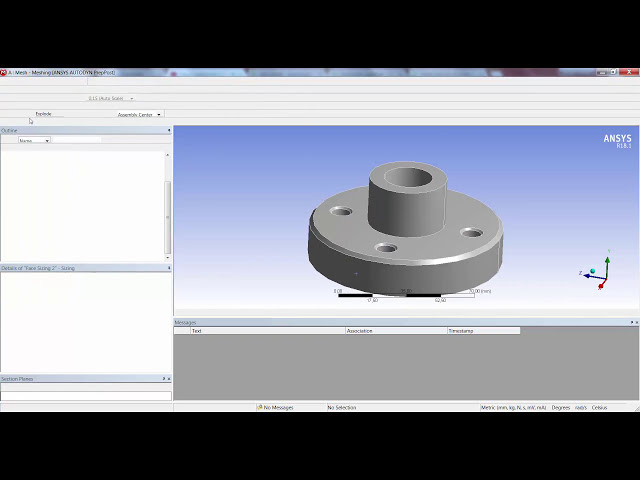 فیلم آموزشی: Ansys - مش ساختار یافته (مش شش وجهی)