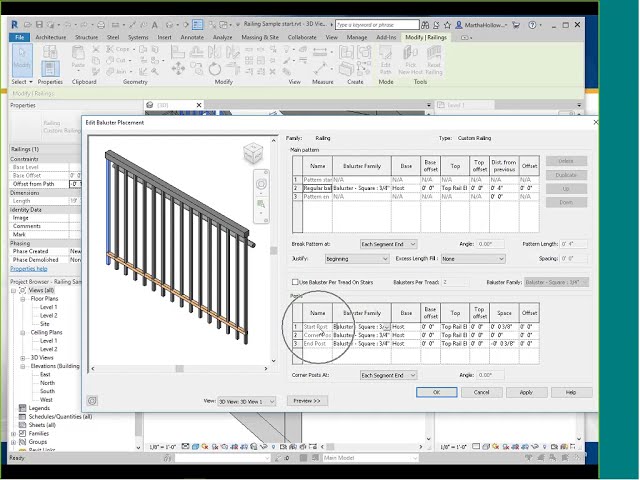 فیلم آموزشی: پخش وب ASCENT: نرده ها از بالا تا پایین در Autodesk Revit با زیرنویس فارسی