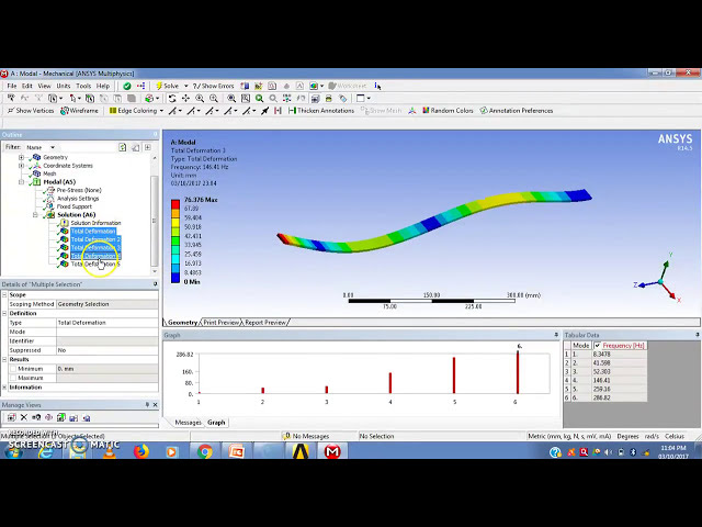 فیلم آموزشی: تجزیه و تحلیل مودال تیرهای کنسول توسط ANSYS Workbench