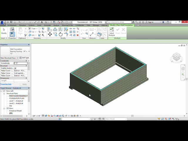 فیلم آموزشی: Autodesk- Revit Foundation Walls and Footings با زیرنویس فارسی