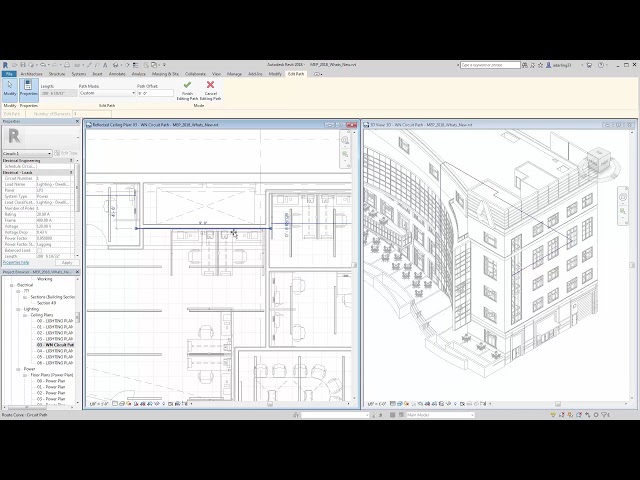 فیلم آموزشی: ویژگی جدید Revit 2018 - مسیر مدار الکتریکی