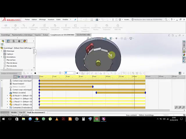 فیلم آموزشی: چرخ آزاد، تحلیل حرکت solidworks