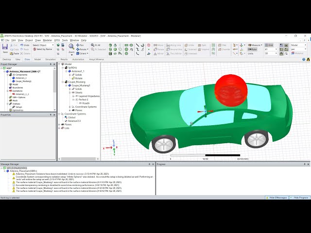 فیلم آموزشی: قرار دادن آنتن خودرو به خودرو (V2V) در خودرو با استفاده از Ansys HFSS