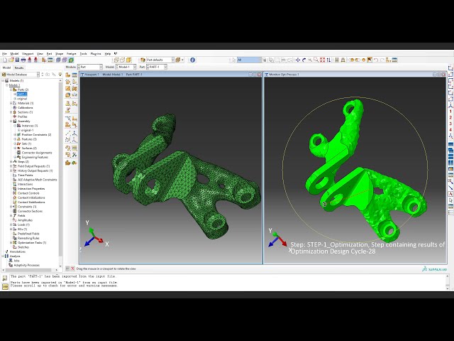 فیلم آموزشی: شبیه سازی Abaqus: براکت موتور جت جنرال الکتریک بهینه سازی توپولوژی