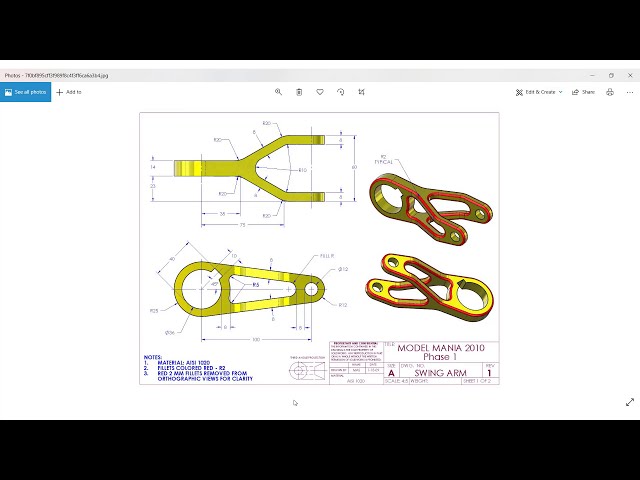 فیلم آموزشی: Swing Arm Solidworks Modeling با استفاده از رویکرد مبتنی بر پروفایل با زیرنویس فارسی