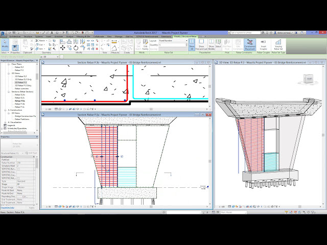 فیلم آموزشی: 12 Revit - تقویت مدل سازی در پایه های پل