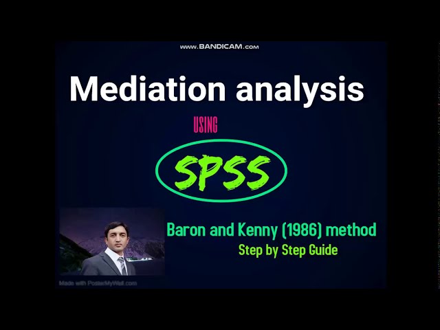 فیلم آموزشی: تحلیل میانجیگری در SPSS | روش بارون و کنی