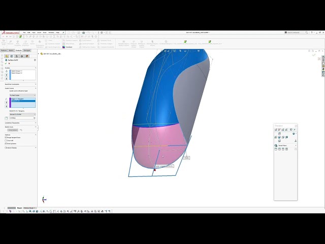 فیلم آموزشی: Solidworks: مدلسازی فرم بطری Dove پیگیری با زیرنویس فارسی