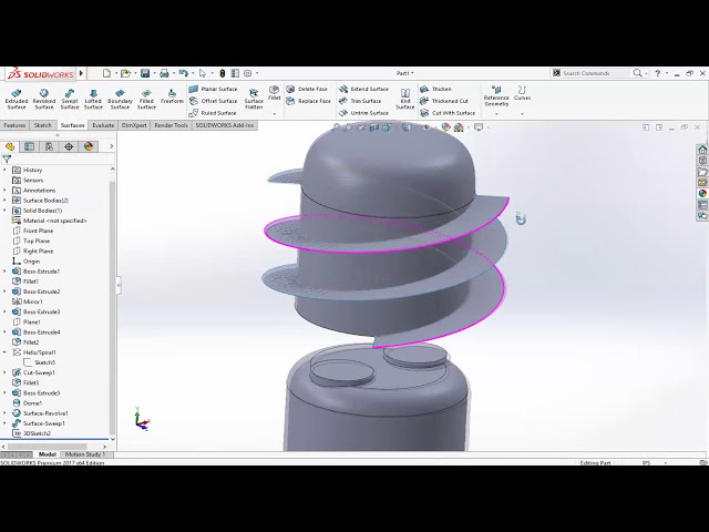 فیلم آموزشی: آموزش جارو کردن پیشرفته SolidWorks با زیرنویس فارسی