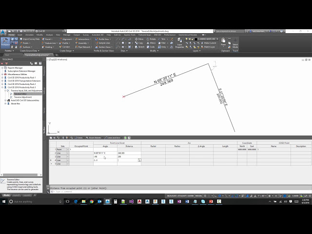 فیلم آموزشی: Civil 3D Traverse Editor قسمت 1 از 2 با زیرنویس فارسی