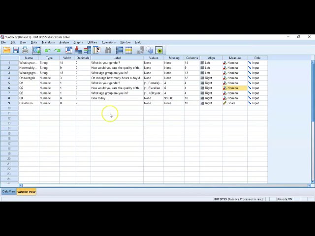 فیلم آموزشی: نحو SPSS برای رسیدگی به داده های از دست رفته، محاسبه یک متغیر جدید و تغییر ویژگی های متغیرها با زیرنویس فارسی