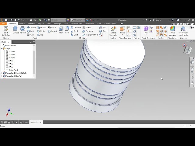 فیلم آموزشی: خمپاره انداز || آموزش Autodesk Inventor با زیرنویس فارسی