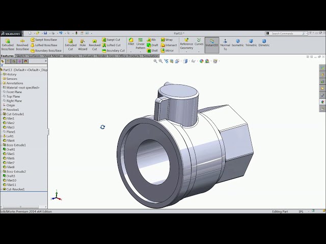 فیلم آموزشی: آموزش Solidworks | طراحی شیر توپی در Solidworks Part1