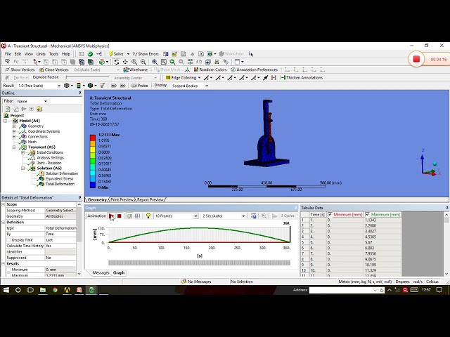 فیلم آموزشی: ANSYS | تحلیل ساختاری گذرا بادامک و پیرو | آموزش 47| ANSYS برای مبتدیان