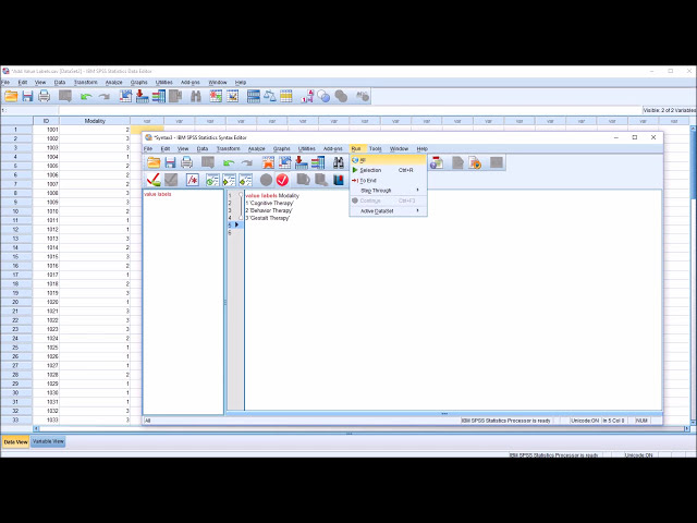 فیلم آموزشی: با برنامه ویرایشگر نحوی SPSS، برچسب های ارزش را در SPSS اضافه کنید با زیرنویس فارسی