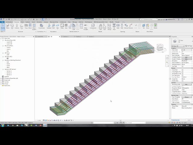 فیلم آموزشی: آموزش جزئیات پله RC در Revit با زیرنویس فارسی