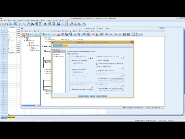 فیلم آموزشی: SPSS - تست Wilcoxon (2 نمونه وابسته، ترتیبی)