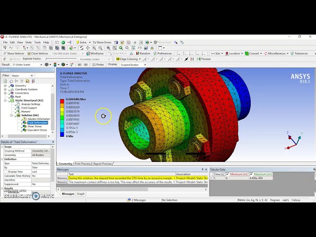 فیلم آموزشی: تجزیه و تحلیل اتصال فلنج صلب در ANSYS